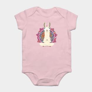 Yoga Llama Baby Bodysuit